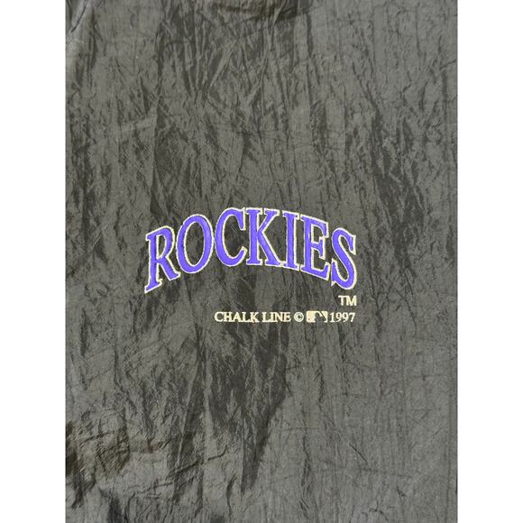 VTG 1997 Chalk Line Colorado Rockies Men’s Medium Lightweight Jacket. - Picture 6 of 7